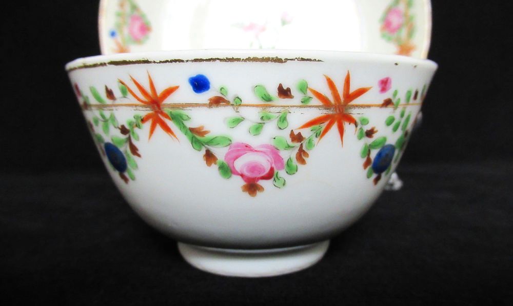 Taça e Pires Porc. China, Cia. Índias Séc. XVIII (Ref. 3)