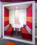 Budka akustyczna otwarta 4-osobowa biuro coworking Orangebox