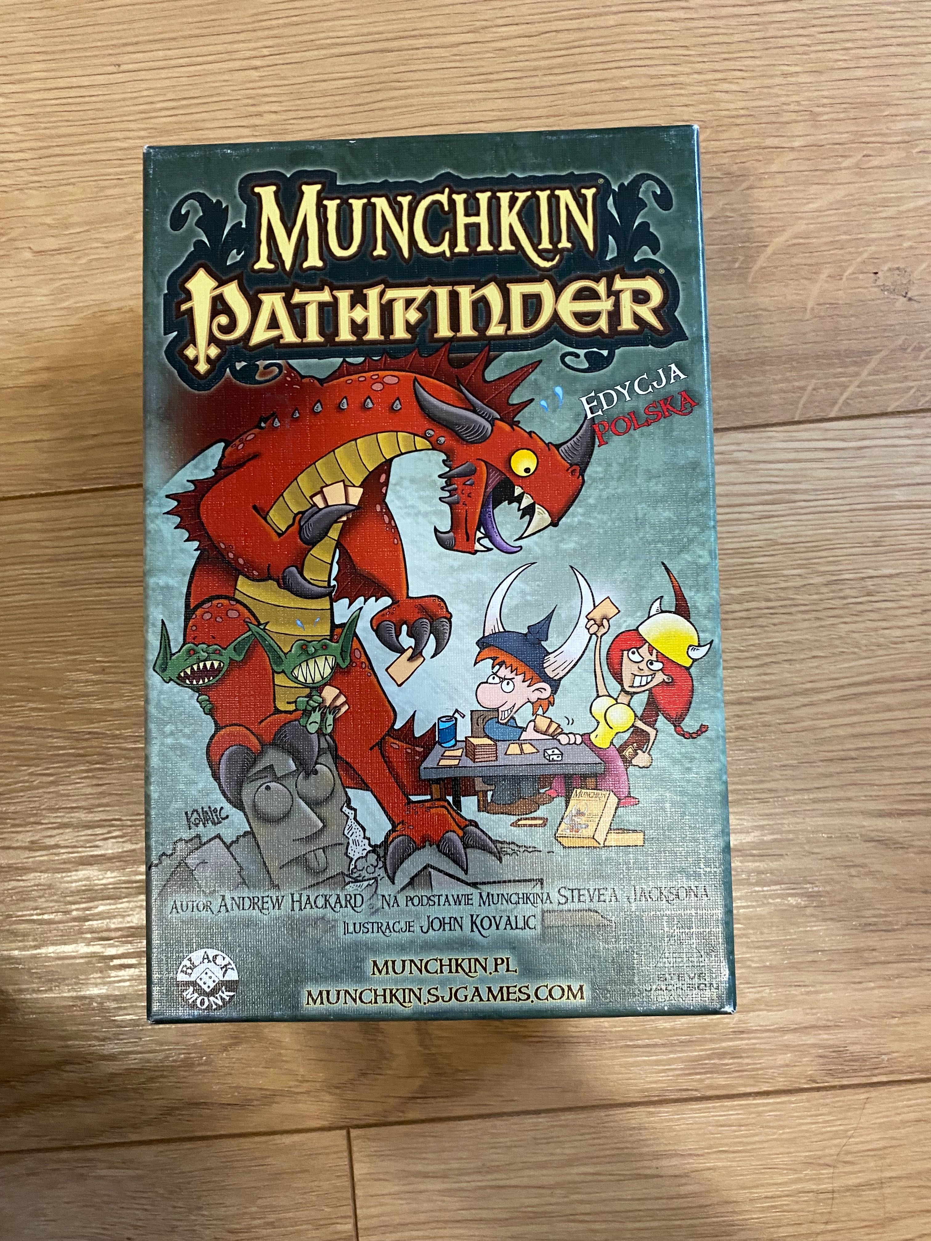 Gra Planszowa Kariciana Munchkin z dodatkami pathfinder 3,7,8