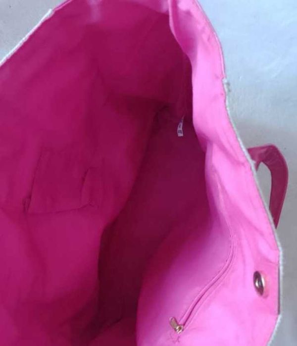 Ekskluzywna, duża, różowo - złota torebka z Londynu, torba, Vintage