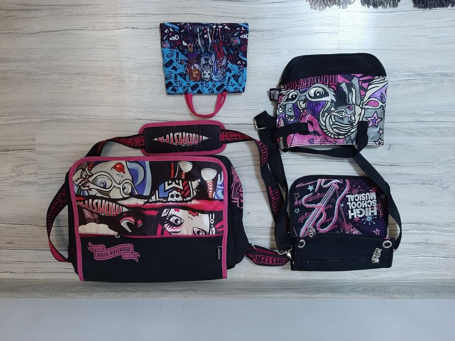 Monster High dla dziewczynki torba na ramię, torebka podręczna/ plecak