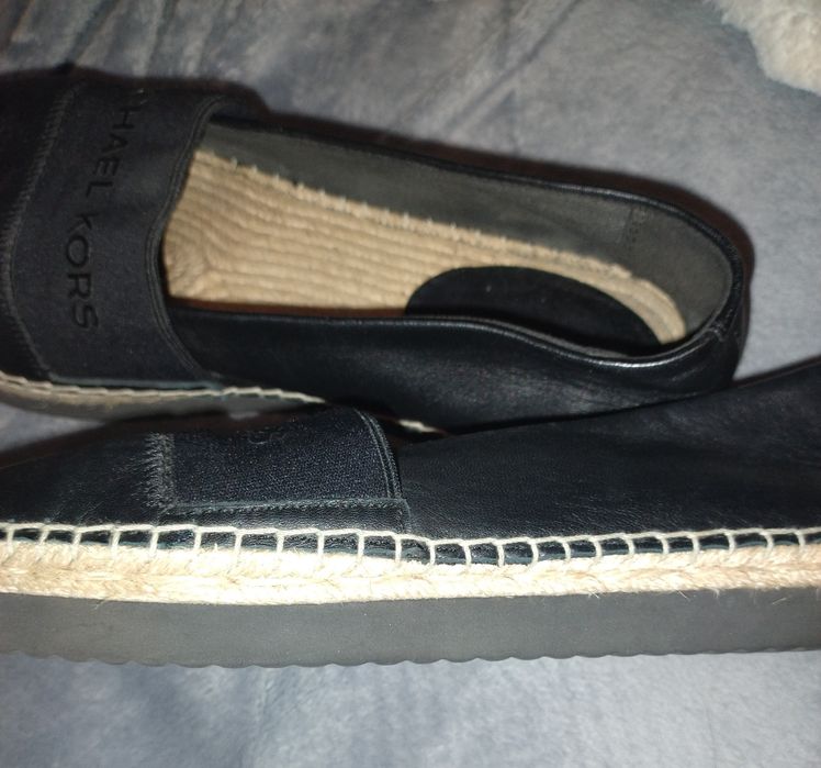 espadryle skórzane