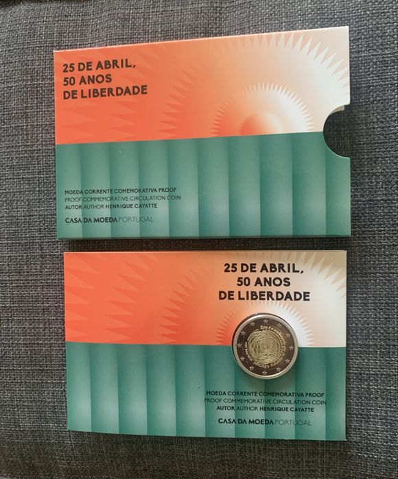 Moedas 2€ Portugal BNC e PROOF