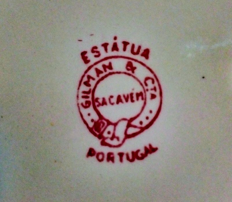 3 Pratos Cavalinho ( Loiça de Sacavém) Cor de Rosa