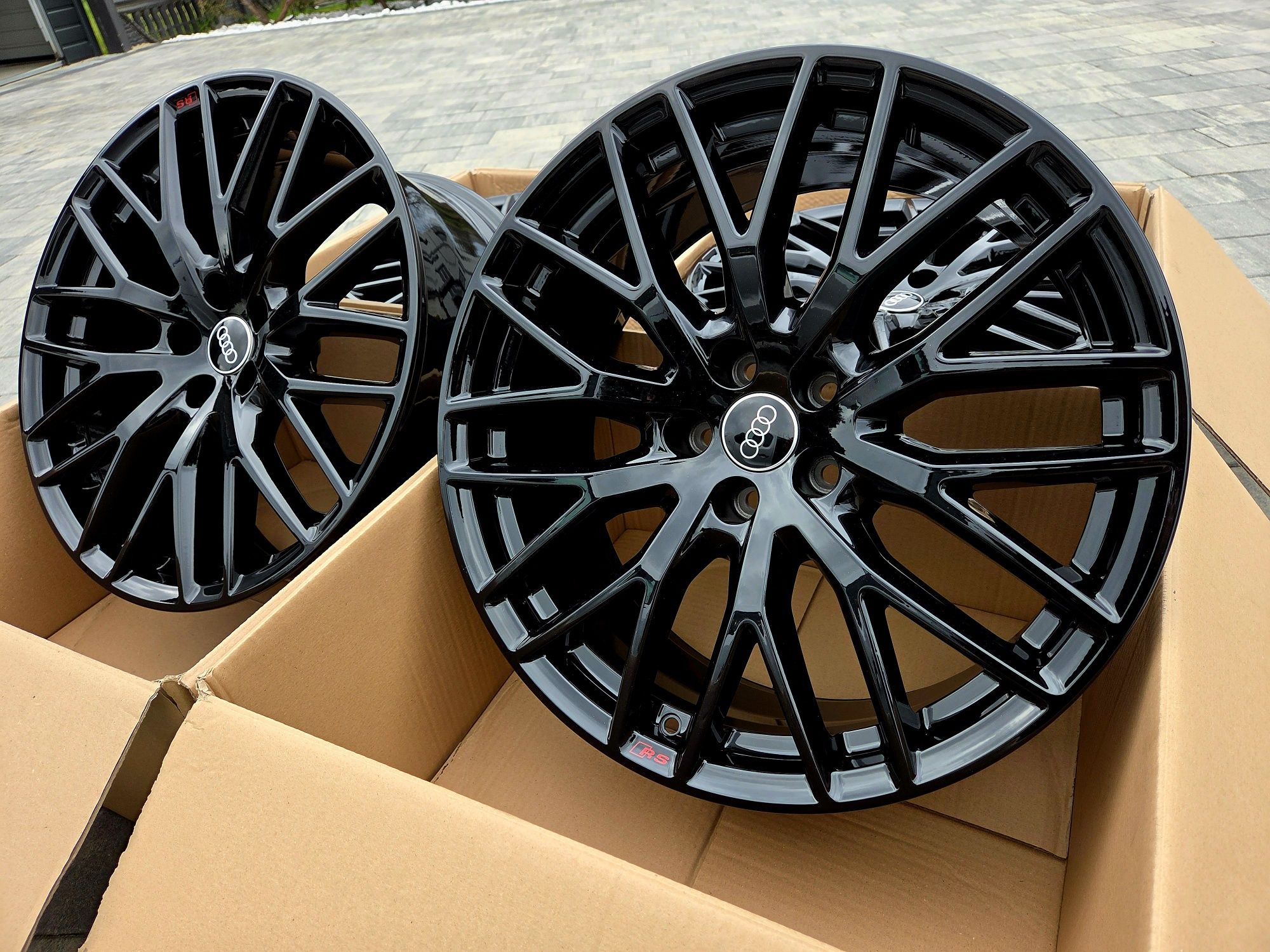 Oryginalne felgi Audi 20 cali A5 A6 A7 A8 Q5 Q7 5x112 BLACK