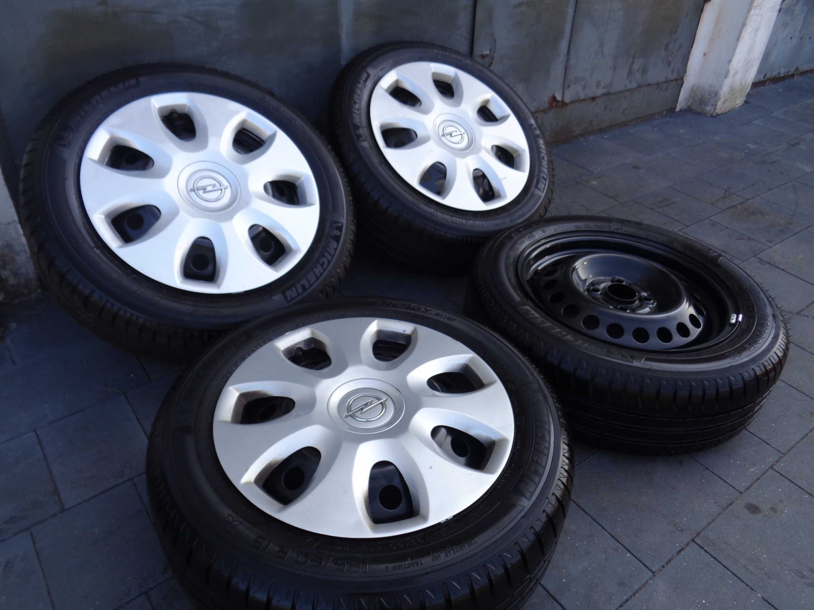Koła letnie OPEL FIAT 15 cali 4x100 + opony 7,6mm, Corsa Punto Astra