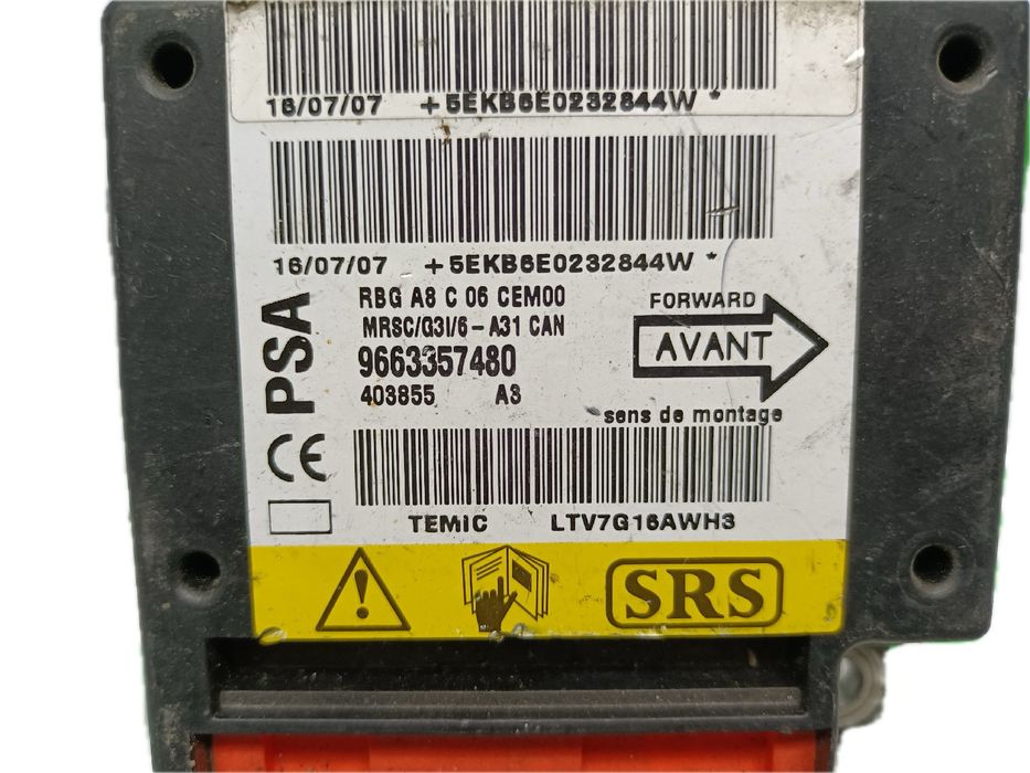 Centralina airbag CITROËN C3 I (FC_)