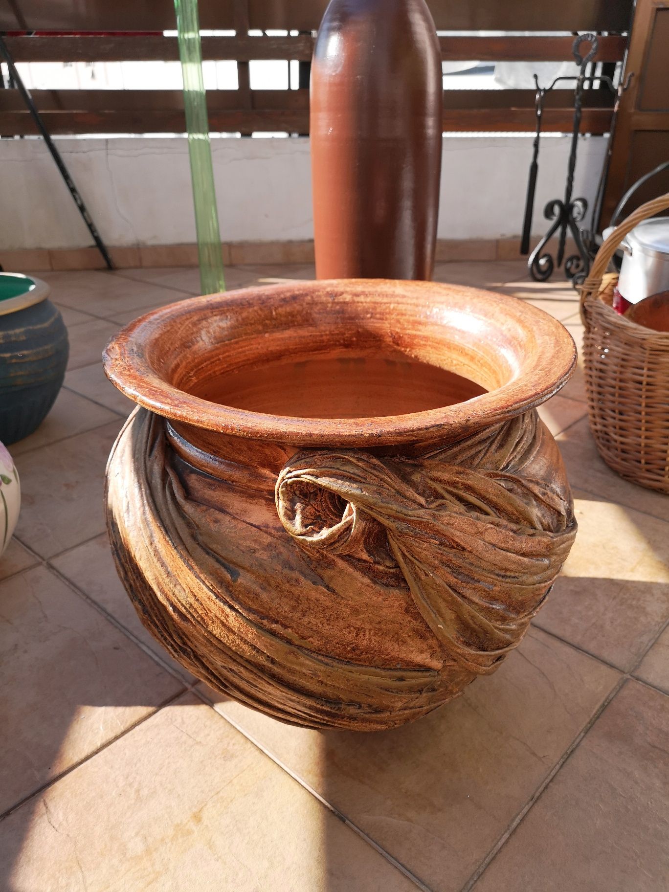 Conjunto de vasos de jardim