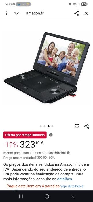 Dvd portátil lenco