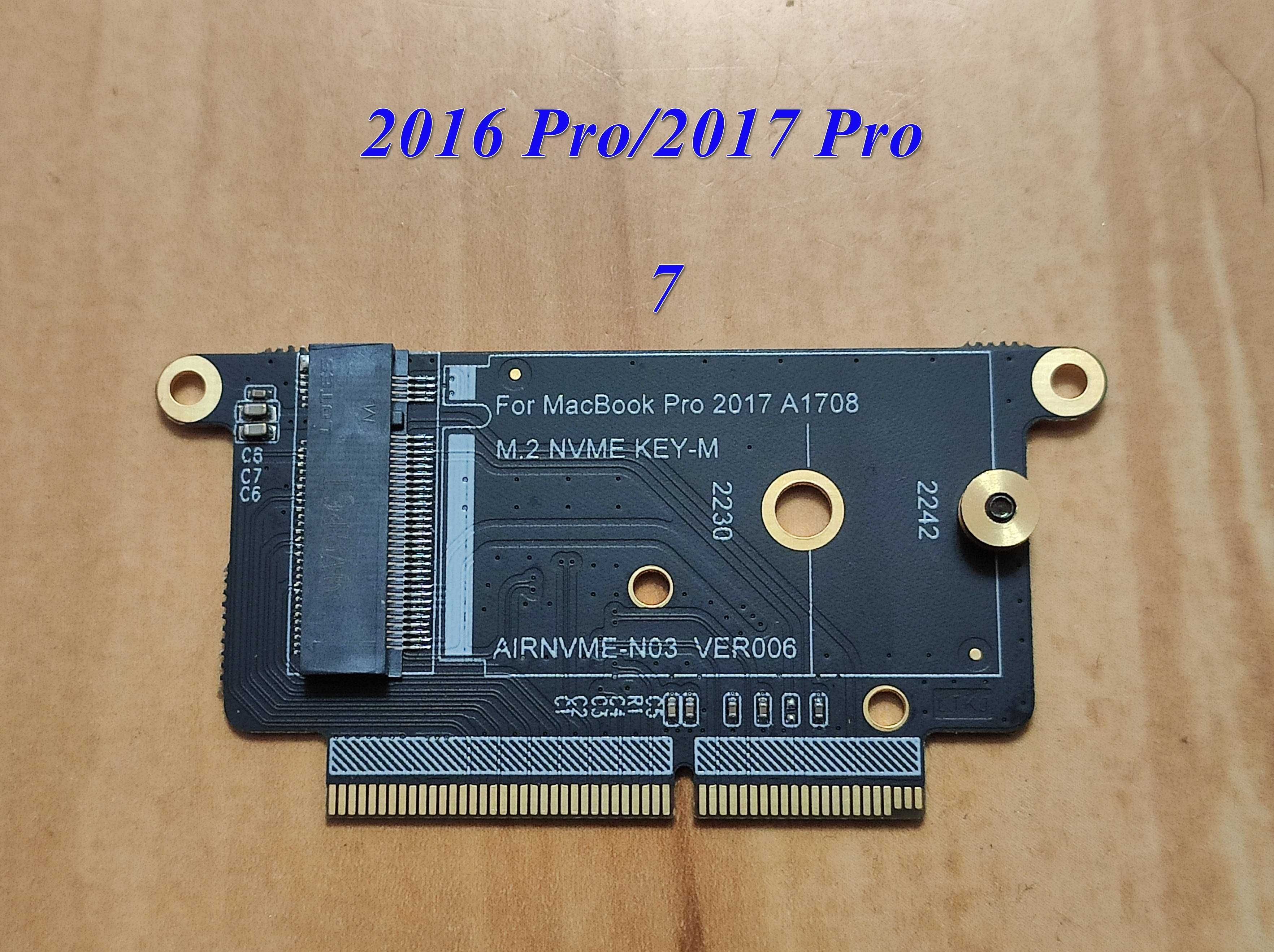 Адаптер переходник для монтажа SSD M.2 и mSATA на Apple MacBook и iMac