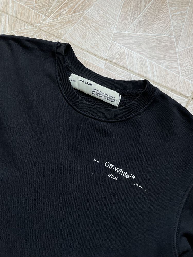 Свитшот Off White Big Logo 3D Graphic Black
