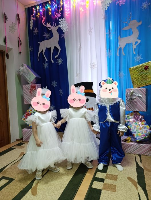 Новорічні сукні для двійні, сукні для близнят