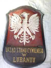 Stara tablica Urząd Stanu Cywilnego w Lubaniu