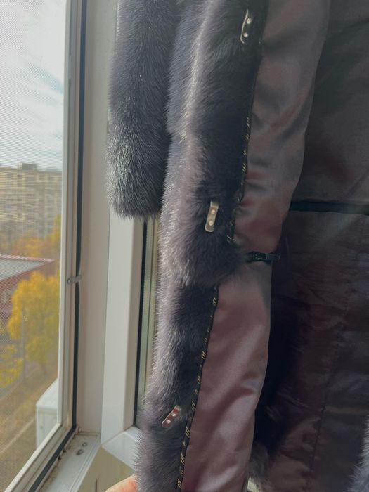 Роскошная, редкая модель! Норковая шуба с английским воротником!