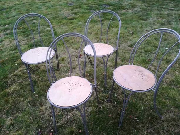 Krzesła metalowe ogrodowe
