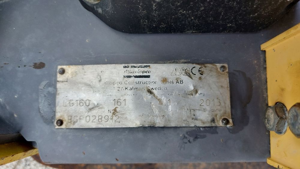 Zagęszczarka rewersyjna Atlas Copco LG160  Rok 2013 silnik Honda GX160