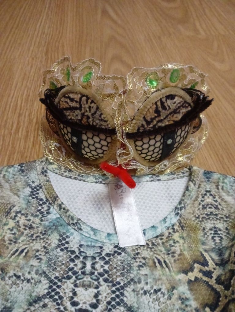 Костюм сукня (на карнавал Геловін Хеловін) змії на 5 років з обручем