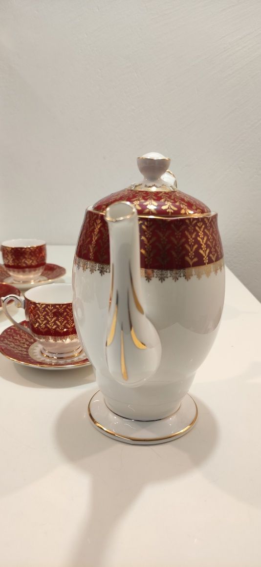 Piękny serwis kawowy do mokki  vintage angielska porcelana