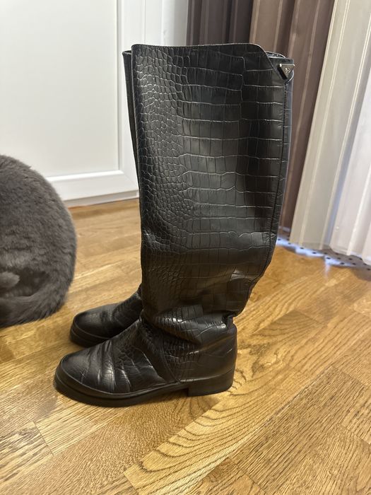 Чоботи  шкіряні жіночі євро зима.