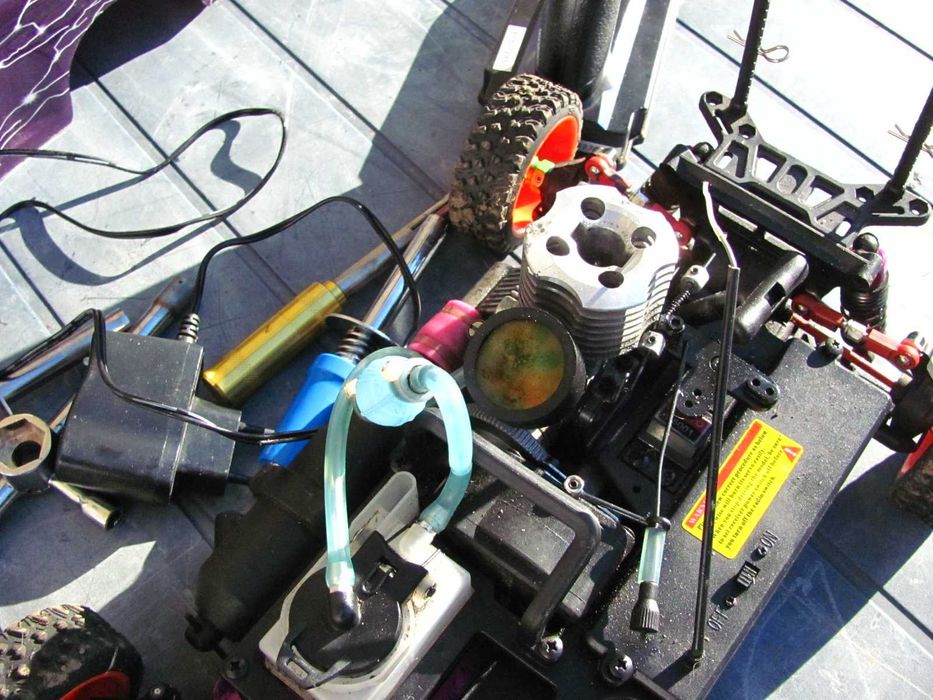 Samochód autko RC spalinowe NITRO na pilota zdalnie sterowany - zestaw