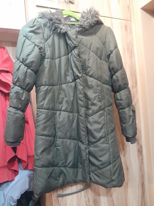 Kurtka dłuższa ciepła na polarze