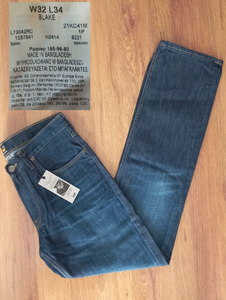 Męskie jeansy firmy Lee.  Blake, rozmiar 32 / 34