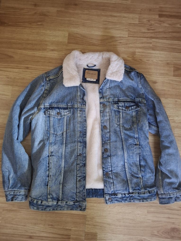 Хутряна джинсовка Pull&Bear