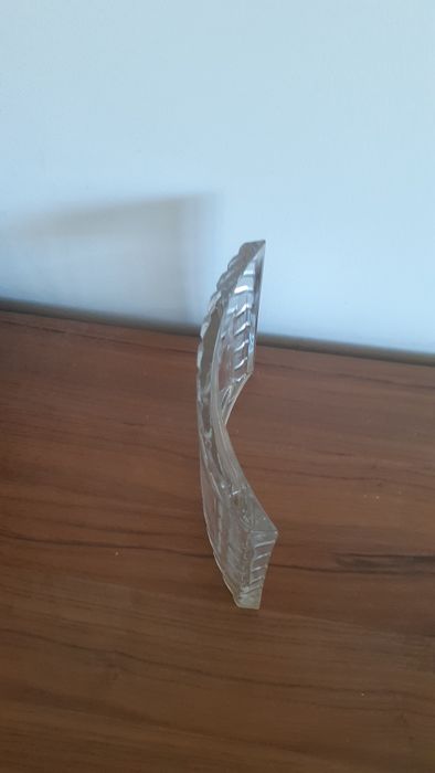 Moldura curva vintage em vidro grosso