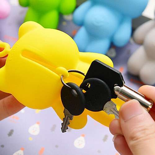 Porta-chaves de silicone novo