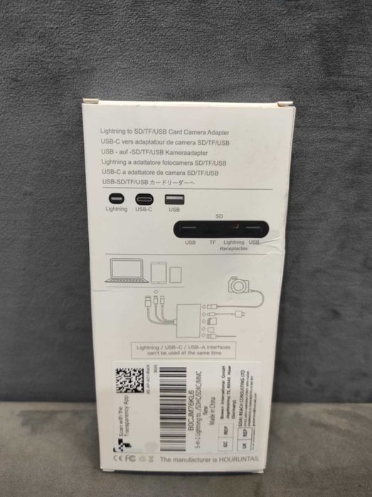 Adapter kart pamięci !! Czytnik kart. HUB Wyjścia USB, C , iPhone.