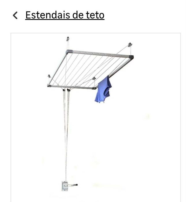 Estendal de teto extensível de manivela NOVO