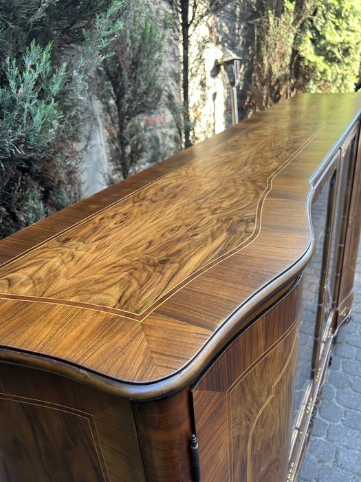 Stylowa Witryna Ludwikowska Komoda Ludwik Kredens Biblioteka Regał