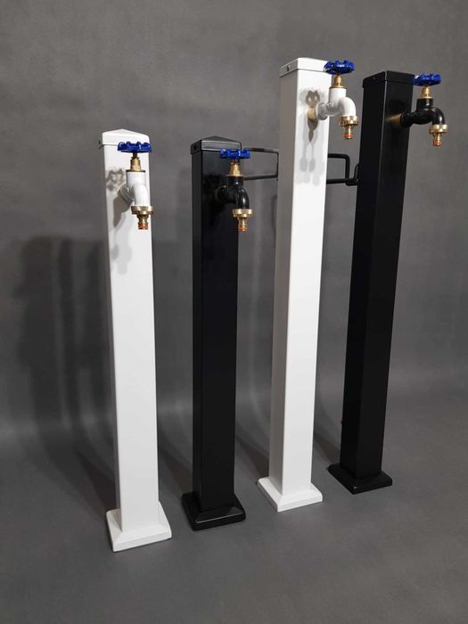 Krany ogrodowe białe i czarne