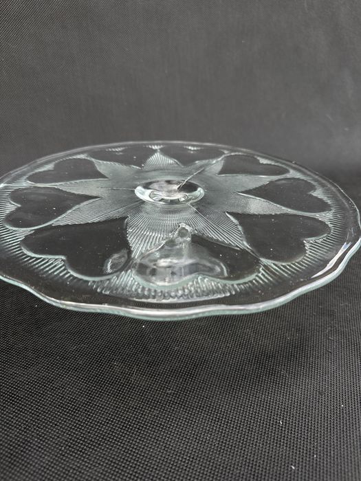 Duza patera na ciasto szklana