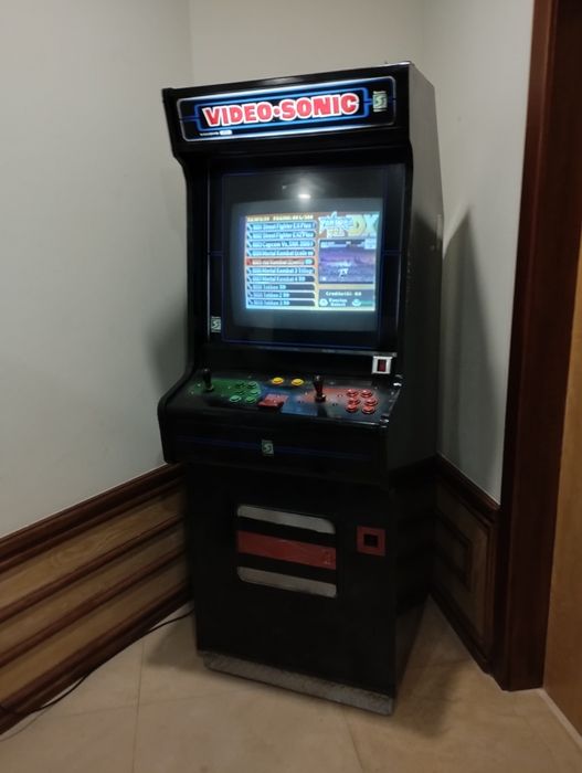 Máquina de Video Arcade Multijogos Vintage SONIC, Retro.