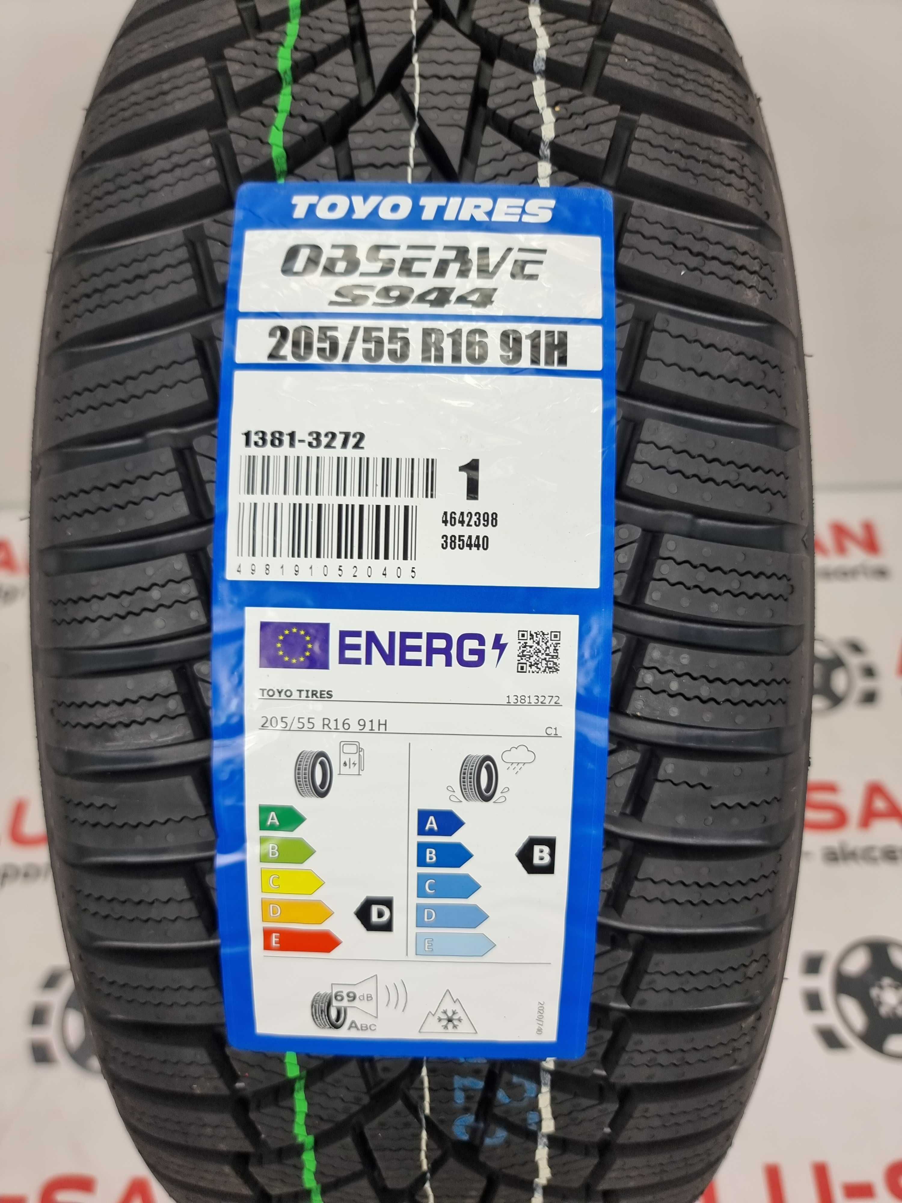 NOWE zimowe OPONY 205/55R16 - TOYO OBSERVE S944 - Montaż Gratis