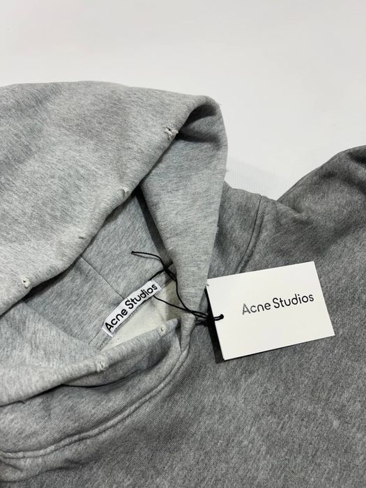 Худи Acne Studios 1996 Stockholm Logo grey Hoodie