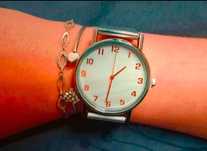 Elegancki srebrny zegarek