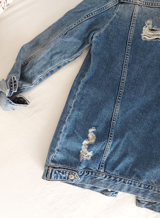 Casaco de ganga longo