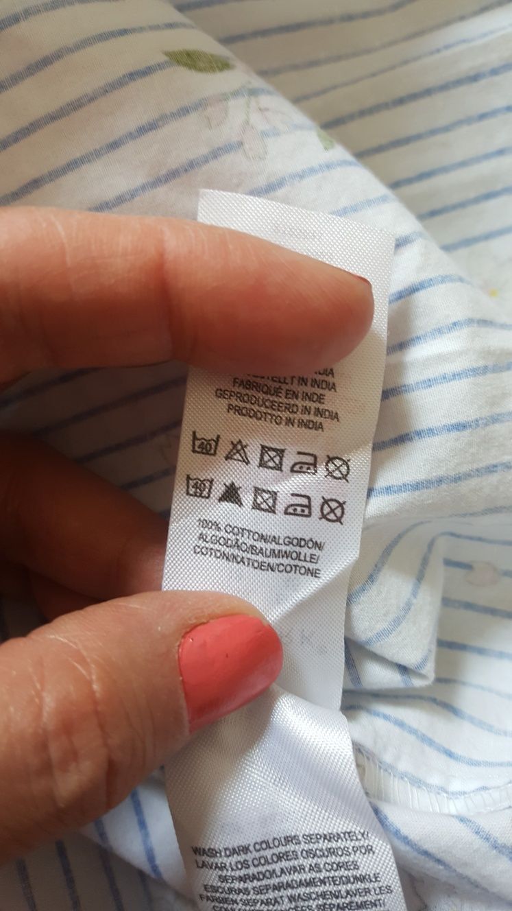 Koszula damska w kwiatki L XL bawełna 100%