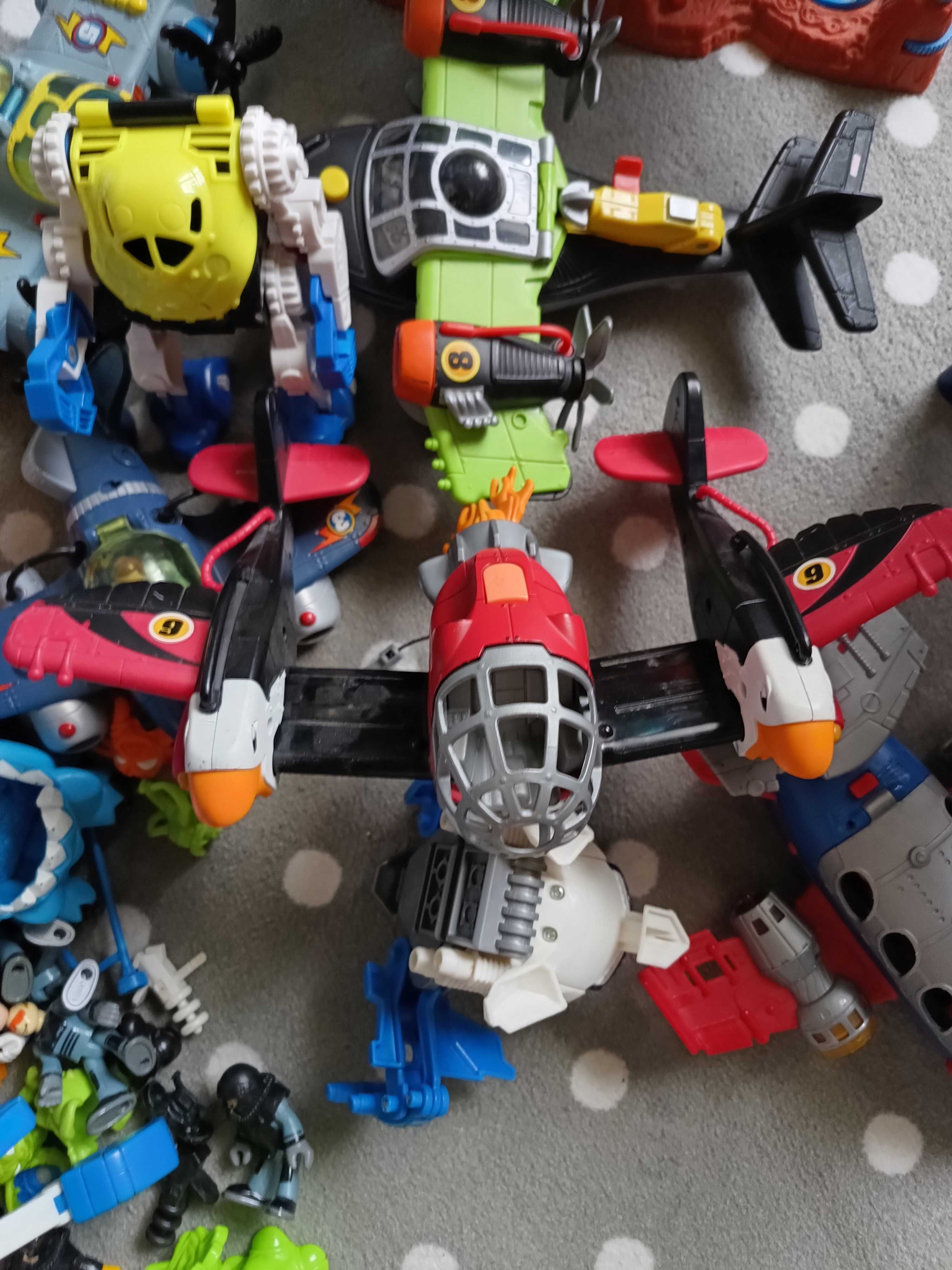 Mega zestaw Imaginext samoloty stacja kosmiczna prom Fisher Price