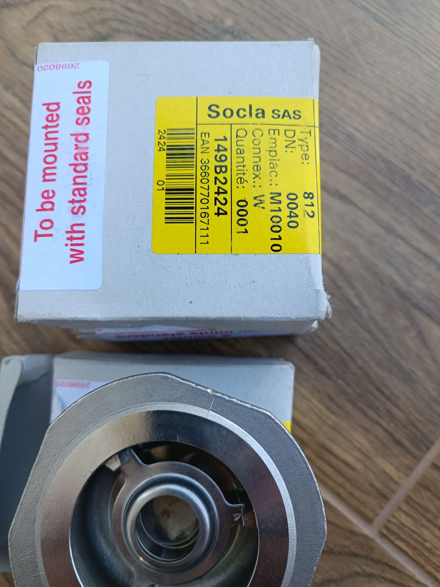 Zawór zwrotny klapkowy SOCLA 1 1/2 cala Typ 812