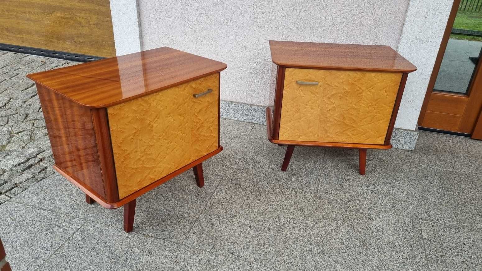 2x szafka nocna Design PRL lata 60 70 Stan Igła