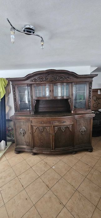 Witryna szafa antyk oryginalna piekna duza ponad 100letnia