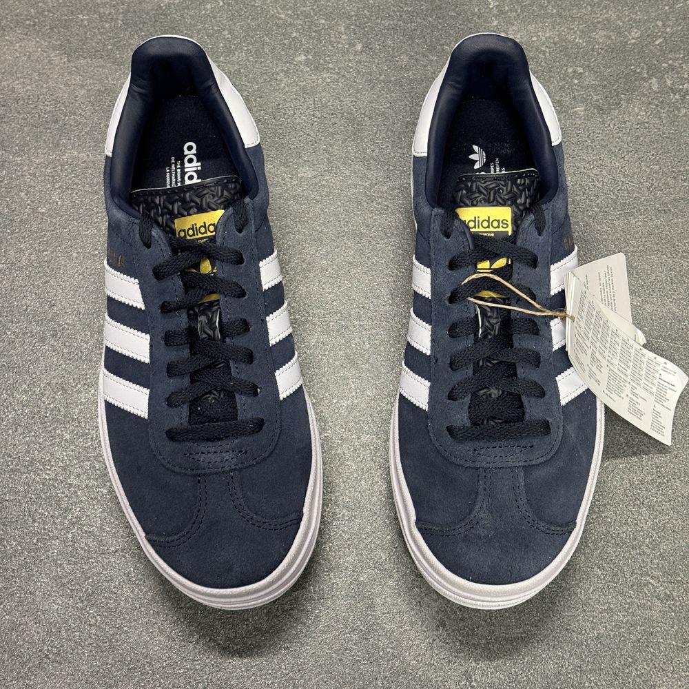 Шкіряні сині кросівки Adidas Gazelle JQ7405 ОРИГІНАЛ 100% 38.5 р