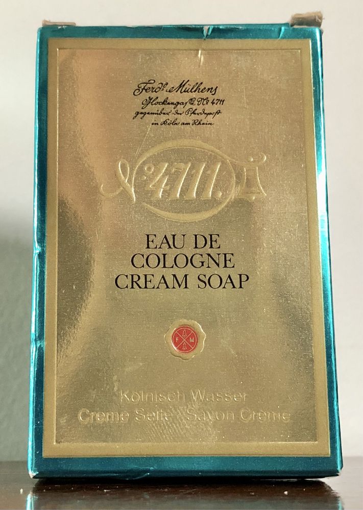 Oryginalne NOWE retro kremowe mydło kolońskie 4711 Ferd. Mulhens RFN !