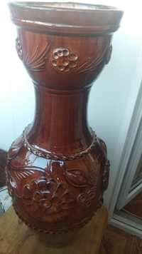 Напольная ваза обливная керамика майолика опишня примерно 1960 год
