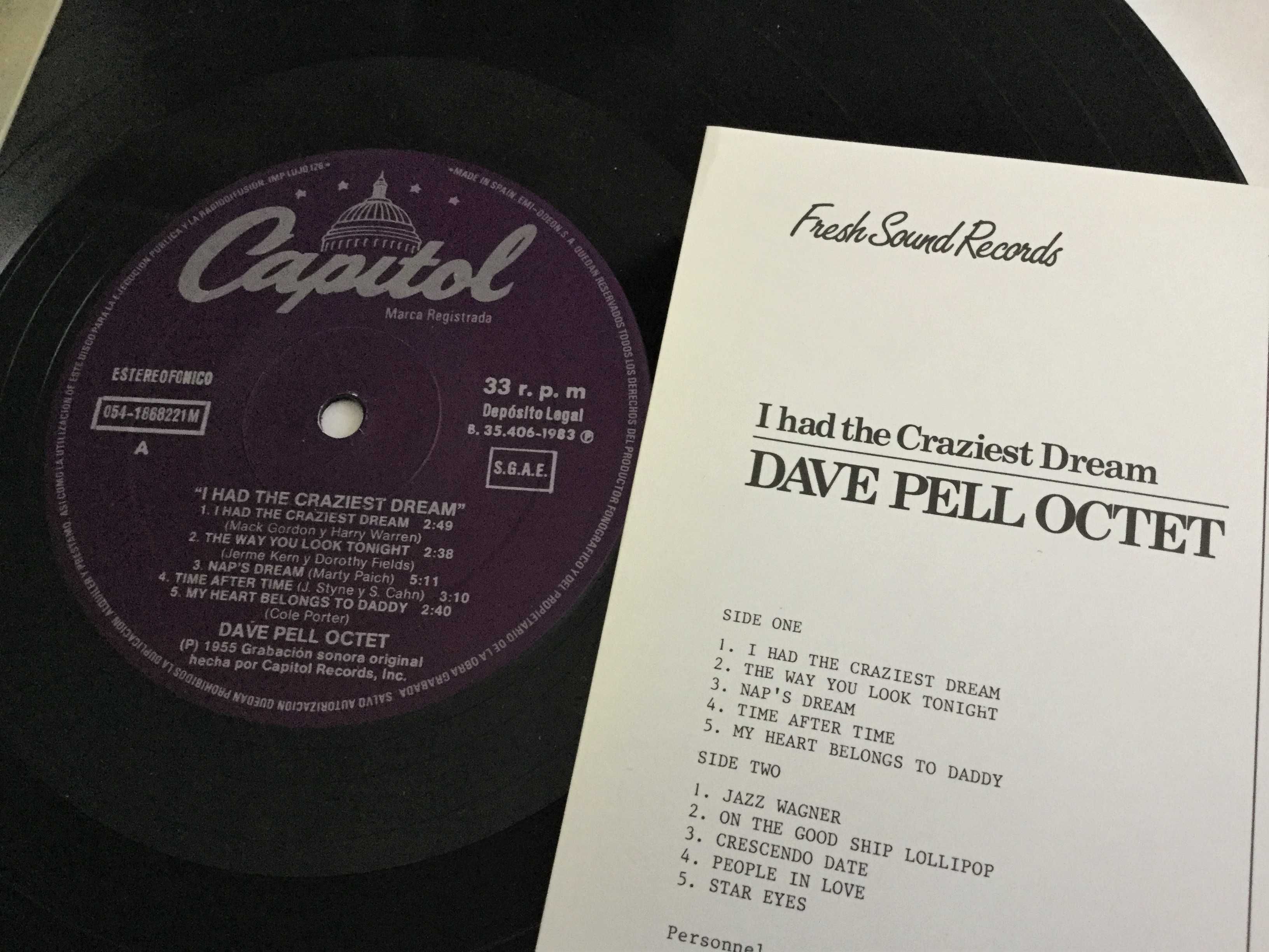 Dave Pell – I Had The Craziest Dream LP 1983r. (Zoot Sims) Jazz OBI