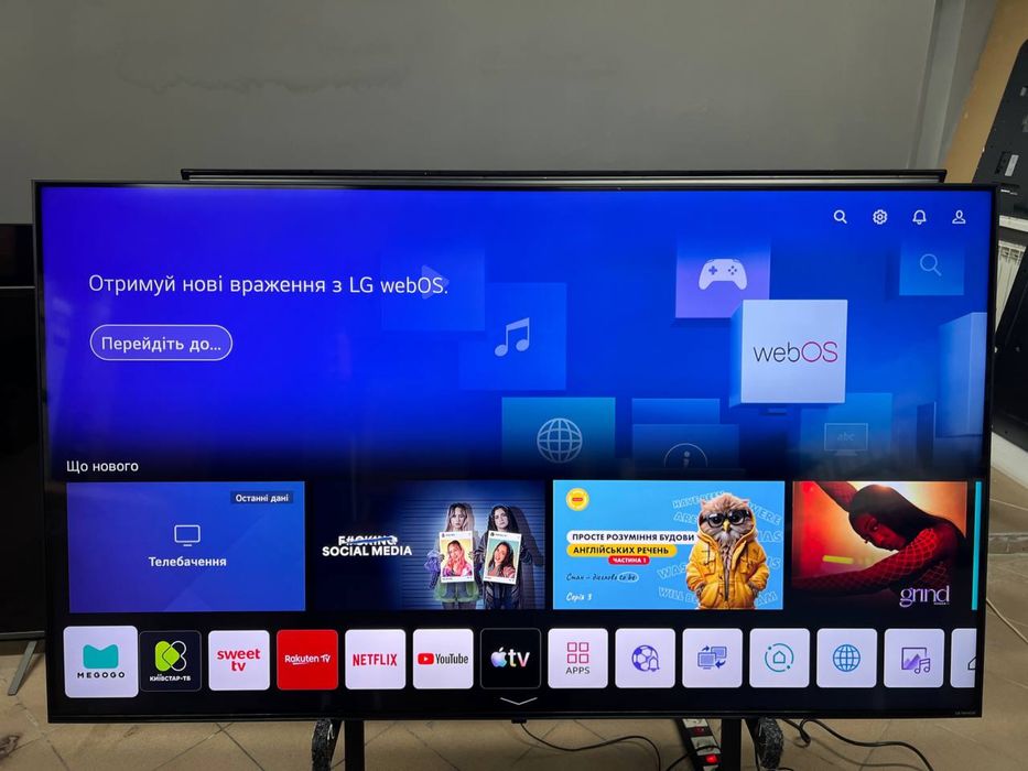 Телевізор LG 65NANO769QA — новий, 65” 4K NANOcell Smart TV