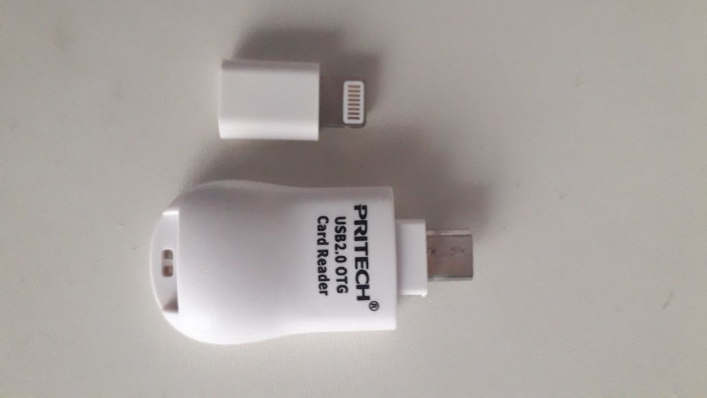 Novo Adaptador USB Micro SD OTG Smartphones  Adaptateur iPhone.